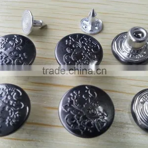 Gunmetal Color Metal Jeans Tack Button -- JB1412010 thumbnail-2
