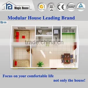 Good Quality Easy Assembled Foamed Cement Panel Two Bedroom Prefabricated House Supplier's Choice thumbnail-2