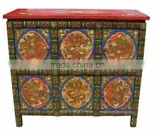 Chinese Antique Tibetan Cabinet thumbnail-1