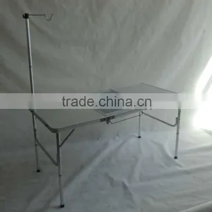 Korea Brushed Silver Handy Garden Folding Picnic Table thumbnail-1
