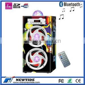 NT-WS002 Trade Assurance Supplier LED Wood Speaker thumbnail-1