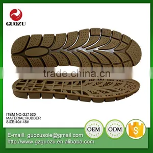 Sole Type Men Mocassin Shoe Sole Rubber Outsole for Sale thumbnail-1