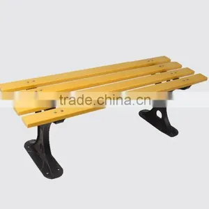 Contemporary Modern Wooden Outdoor Furniture Garden Patio Park Long Bench Chair With Cast Wrought Iron Legs Ends Quality Choice thumbnail-5