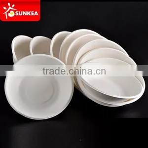 Compostable Eco Friendly Disposable Sugarcane Pulp Salad Bowls With Lids thumbnail-2