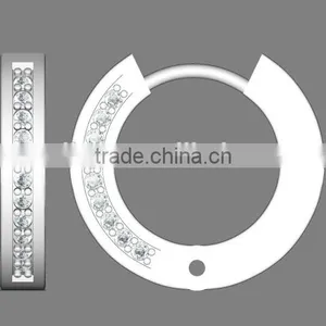 Infinite High Quality Fashion Brass Zircon Earrings Brass With Plating Silver or Gold thumbnail-1