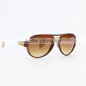 Brown Gradient Sunglasses Custom Bamboo Sunglasses Supplier's Choice thumbnail-3