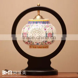 China Famille Rose Wholesale Ceramic Lamp for Home Lighting thumbnail-1