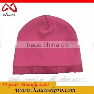 Custom Logo Winter Beanie Hat Womem Chunky Knit Warm 100% Cotton Beanie Cap thumbnail-5
