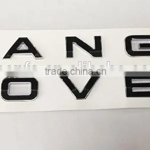 Hot Sale Unique 3D Plastic Raised Black/Chrome Letter Car Grille Emblem Badge thumbnail-2