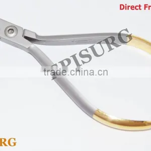 Hard Wire Cutter Cutting Plier TC Half Gold Dental Orthodontic Pliers Instrument thumbnail-1