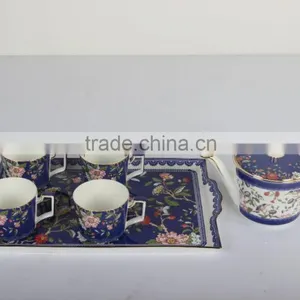Fine Bone China Tea Set 4cups and Saucer thumbnail-3