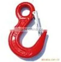 Red Coated Eye Slip Hook With Latch thumbnail-1