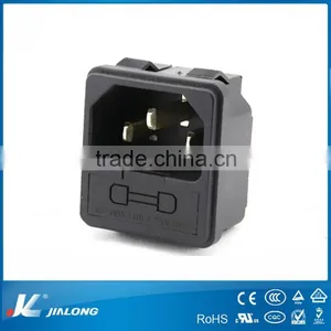 3 Pins Electronic Plug AC Power Socket With Fuse10A 250V AC-011 thumbnail-1