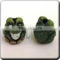 Ceramic Small Animal Shape Bead - Cute Little Green Frog thumbnail-1