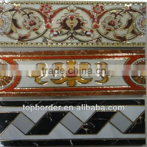 Ceramic Border With Polished Golden 10x30CM thumbnail-1