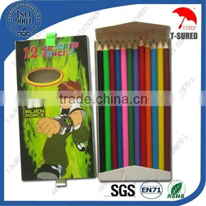 12 Pcs Children Wooden Color Pencil Sets thumbnail-1