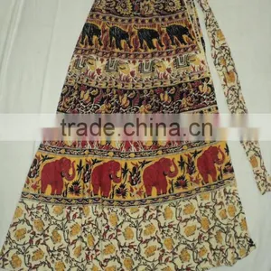 Indian Printed Long Skirts Wholesale for Bulk thumbnail-5