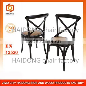 Wood X Cross Back Chair Wedding Event Chair thumbnail-1