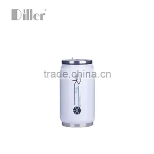 2015 Eco-friendly Stainless Steel Cola Can Vacuum Flask With Straw thumbnail-5