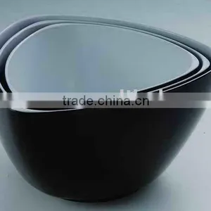Two Tone Color Triangle Melamine Mixing Bowl thumbnail-1