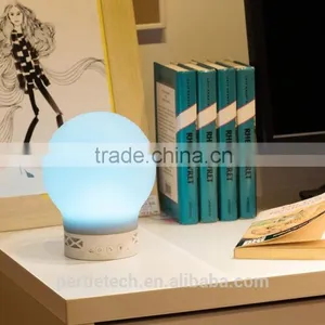 Cordless Rechargeable Color Changing Bluetooth Smart Led Table Lamp Speaker thumbnail-1
