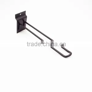 Small Supermarket Display Hook Black Metal Slatwall Hook thumbnail-4
