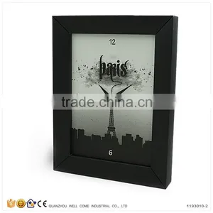 Cheap Customized DIY Recycled Paper Wall Clocks With Photo Frame thumbnail-2