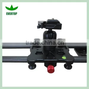New Pro Carbon Fiber Portable 80cm Black DSLR Camera Slider Dolly, DSLR Stabilizer, Slider Camera for Video thumbnail-2