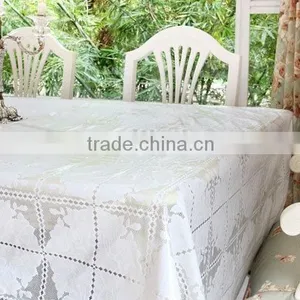 Vinyl Lace Tablecloth,polyester Fabric Tablecloth thumbnail-1