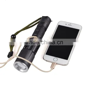 XML2 1000 Lumen LED Rechargeable Power Bank Flashlight With USB Port Quality Choice thumbnail-4