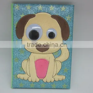 Cute Dog Embroidery Customized Plush Student Notebook thumbnail-1