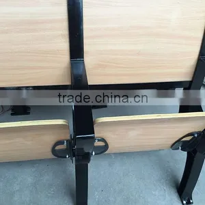 Cheap Attached Folding College School Student Desk and Chair HXFD002 thumbnail-5