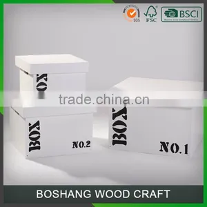 White Packing Box Wholesale Gift Box Wood Box With Lids thumbnail-3