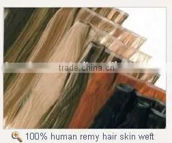 Hot Colors Tape Skin Weft Real Remy Human Hair Extension Indian Hair thumbnail-1