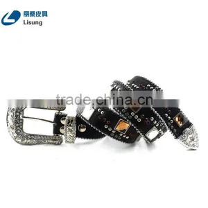 Bling Western Crystal Rhinestone Dress Concho Straps For Men thumbnail-1