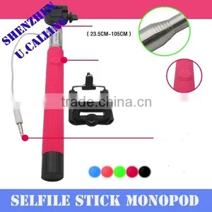 No Battery No Bluetooth Cable Take Pole Portrait Selfile Stick Monopod For Smartphone &Digital Camera thumbnail-1