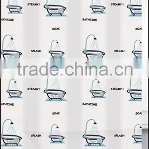 Printed EVA Shower Curtain, Good Quality,180*180cm thumbnail-1
