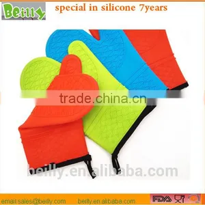 BBQ Grilling Heat Resistantsilicon Glove Custom Logo Silicone Hot Pads Gloves thumbnail-1
