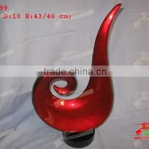 Red Silver-leaf Vase thumbnail-1