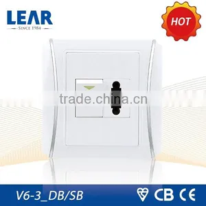 Newest Design V6-3 Series 2 Pin Wall Socket Wholesale thumbnail-1