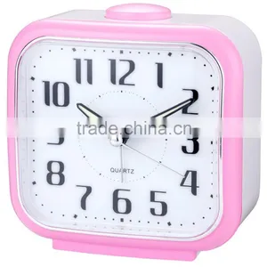 Colorful Traditional Bell Beep Square Quartz Alarm Clock thumbnail-2