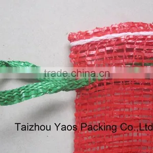 Red PP Tubular Mesh Bag Onion Circular Tubular Bag thumbnail-5