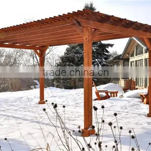 Recycled Backyard Outside Hollow Composite Wood Decking Wpc Decking Pergola 3x3 thumbnail-4