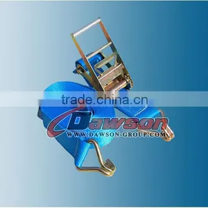 8000kg x 15m Ratchet Strap EN12195-2 TUV GS Standard thumbnail-1