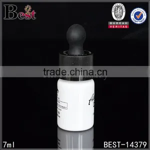 7ml High Quality Special White Glass Round Serum Dropper Bottle Childproof Top thumbnail-1