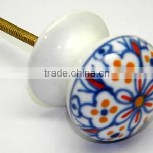 Designer Ceramic Drawer Pull Knobs With Metal Fittings thumbnail-1