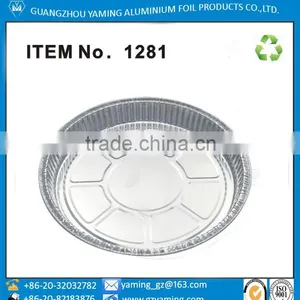 Food Use 8 Inch Aluminum Foil Round Full Curl Pizza Pan thumbnail-1