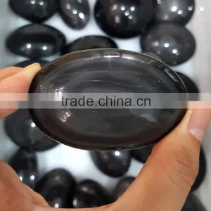 Natural Crystal Healing Stones Rainbow Obsidian Pocket Stone for Hand Exercise thumbnail-1
