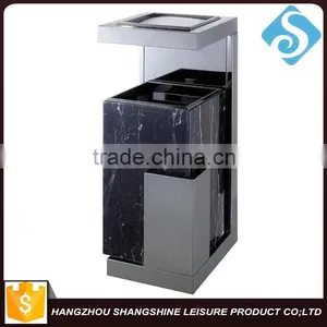 Stainless Steel Marble Dustbin thumbnail-1