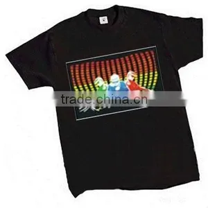 EL Flashing T-shirt, Sound Sensor Activated Fantastic thumbnail-1